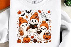 Boo Halloween Png, Ghost Coffee Png, Fall Png Product Image 2
