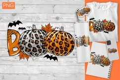 Boo Halloween sublimation PNG design