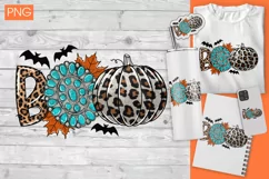 Boo Halloween sublimation PNG design