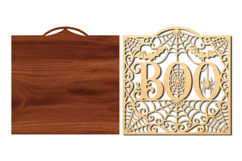BOO Halloween SVG Laser Cut Product Image 3