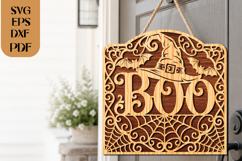 Boo Halloween SVG Laser Cut File Product Image 4