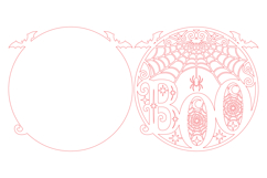 BOO Halloween SVG Laser Cut File Product Image 5