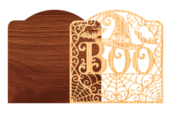 Boo Halloween SVG Laser Cut File Product Image 5