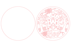Boo Haunted House Halloween Laser Cut SVG Product Image 2