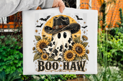 Boo Haw Ghost PNG,Western Halloween Sublimation Design Product Image 2
