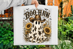Boo Haw Ghost PNG,Western Halloween Sublimation PNG Product Image 2