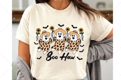 Boo Haw Ghosts PNG, Checkered Halloween PNG Product Image 6