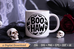 Boo Haw SVG File | Halloween Round Sign SVG Product Image 5
