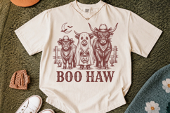 Boo Haw SVG, Highland Cow Shirt Design Product Image 3