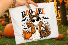 Boo Jee Leopard Print Ghost PNG, Halloween Fall Ghost png Product Image 2