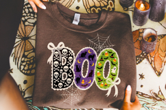 Boo Lace PNG, Ghost PNG, Halloween PNG, Spooky PNG, Pumpkin Product Image 1