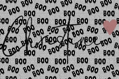 Seamless Boo Lace Pattern | Halloween PNG Product Image 4
