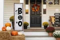 Boo SVG | Halloween Porch Sign | Halloween Sign Product Image 3