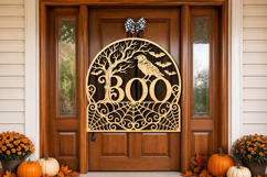 Boo Raven Halloween SVG Laser Cut File Product Image 2