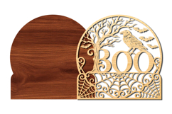 Boo Raven Halloween SVG Laser Cut File Product Image 3