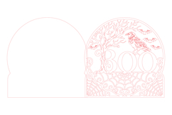 Boo Raven Halloween SVG Laser Cut File Product Image 4