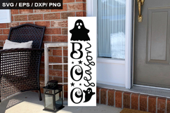Boo season SVG - Halloween Porch Sign Design Product Image 1