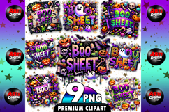 Boo Sheet Halloween Png, Funny Ghost Boo Halloween PNG Product Image 1