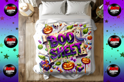 Boo Sheet Halloween Png, Funny Ghost Boo Halloween PNG Product Image 7