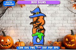 Boo Sign Laser Cut | Halloween Home Décor Idea | Porch Décor Product Image 1