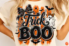BOO Striped PNG, Preppy Halloween Png Product Image 1
