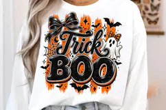 BOO Striped PNG, Preppy Halloween Png Product Image 2