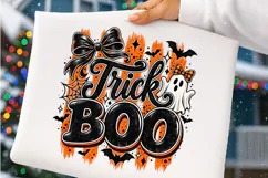 BOO Striped PNG, Preppy Halloween Png Product Image 4