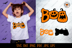 Boo SVG, Pumpkin SVG, Halloween Boo Cut File SVG Product Image 1