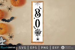 Boo SVG, Halloween Porch Sign SVG Design Product Image 1
