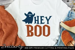 Hey Boo SVG PNG EPS DXF Spooky SVG Halloween SVG Cut Files Product Image 2