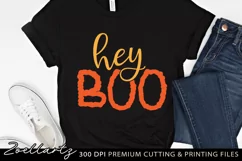 Halloween SVG PNG EPS DXF Spooky Hey Boo T-shirt Mug Design Product Image 3