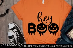 Halloween SVG PNG EPS DXF Spooky Hey Boo T-shirt Mug Design Product Image 2