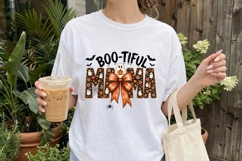 Boo-Tiful Mama Halloween Ghost PNG Product Image 1