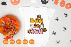 Boo to You Svg | Adorable Retro Halloween Svg Product Image 1
