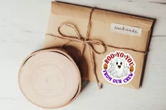 Boo to you from our crew, Round Shape Stickers PNG Product Image 3