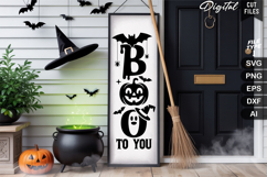 Boo to You SVG | Halloween Porch Sign | Halloween Sign Product Image 1
