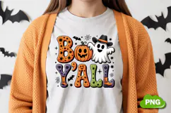 Boo Y'all PNG | Halloween Sublimation | Halloween PNG Product Image 1