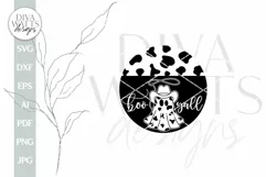 Boo Y'all SVG Halloween Door Hanger Cowboy Ghost SVG Product Image 2