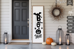 Boo Y&#039;all SVG | Halloween Porch Sign | Halloween Sign Product Image 2