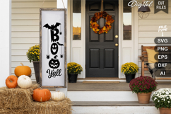 Boo Y&#039;all SVG | Halloween Porch Sign | Halloween Sign Product Image 3