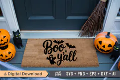 Boo Y'all SVG | Halloween Doormat SVG | Doormat SVG Product Image 4