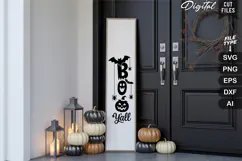 Boo Y'all SVG | Halloween Porch Sign | Halloween Sign Product Image 4