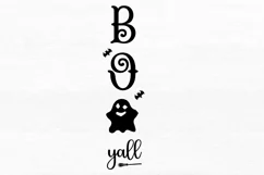 Boo yall SVG, Halloween Porch Sign SVG Design Product Image 2