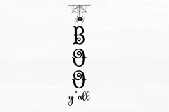 Boo yall SVG, Halloween Porch Sign SVG Design Product Image 2