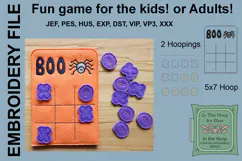 ITH Spider Halloween Tic Tac Toe Product Image 2