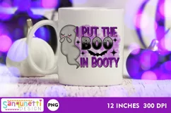 I put the Boo in Booty Halloween Sublimation PNG Product Image 1