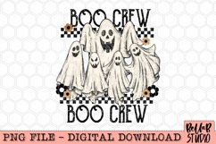 Retro Boo Crew PNG Sublimation Design Product Image 2