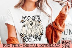 Retro Boo Crew PNG Sublimation Design Product Image 1