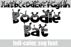 Boodle Bat- Cute Halloween Color Font Product Image 9