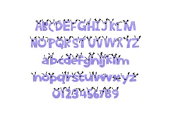 Boodle Bat- Cute Halloween Color Font Product Image 4